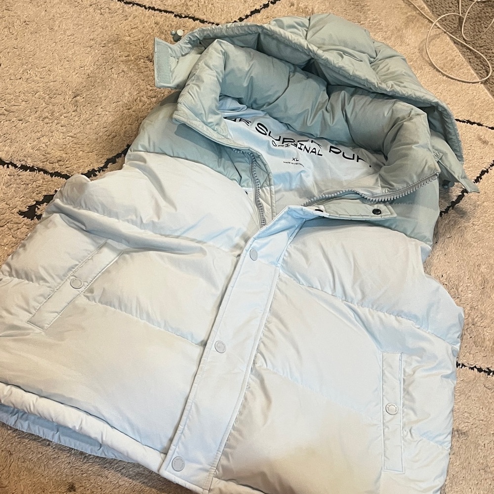 Aritzia Light Blue Puffer Jacket